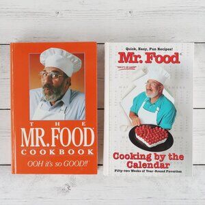 Cookbook Bundle Set of 2 - The Mr. Food Cookbook and Cooking By The Calendar